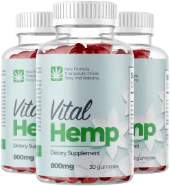 Vital Hemp Gummies Canada 3 Bottles